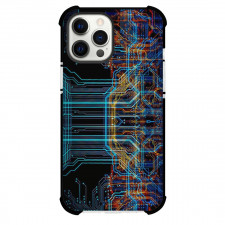 Art Pattern Case For iPhone Samsung Galaxy Pixel OnePlus Vivo Xiaomi Asus Sony Motorola Nokia - Science Yellow Blue Diagram