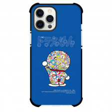 Takashi Murakami Phone Case For iPhone Samsung Galaxy Pixel OnePlus Vivo Xiaomi Asus Sony Motorola Nokia - Takashi Murakami X Doraemon On Blue Background