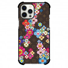 Takashi Murakami Phone Case For iPhone Samsung Galaxy Pixel OnePlus Vivo Xiaomi Asus Sony Motorola Nokia - Takashi Murakami X Louis Vuitton Brown Background Poster