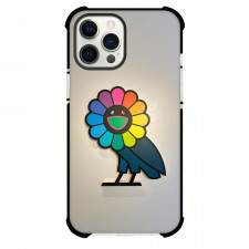 Takashi Murakami Phone Case For iPhone Samsung Galaxy Pixel OnePlus Vivo Xiaomi Asus Sony Motorola Nokia - Takashi Murakami X OVO OWL Vinyl Sticker On Gray Background