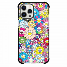 Takashi Murakami Phone Case For iPhone Samsung Galaxy Pixel OnePlus Vivo Xiaomi Asus Sony Motorola Nokia - Takashi Murakami Rainbow Smiling Flower Garden Poster