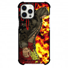 Kengan Ashura Gaoh Ryuki Phone Case For iPhone Samsung Galaxy Pixel OnePlus Vivo Xiaomi Asus Sony Motorola Nokia - Gaoh Ryuki Side Portrait Orange Yellow Fire Background