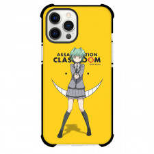 Assassination Classroom Kaede Kayano Phone Case For iPhone Samsung Galaxy Pixel OnePlus Vivo Xiaomi Asus Sony Motorola Nokia - Kaede Kayano Standing On Yellow Background