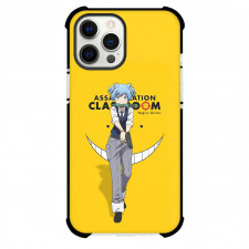 Assassination Classroom Nagisa Shiota Phone Case For iPhone Samsung Galaxy Pixel OnePlus Vivo Xiaomi Asus Sony Motorola Nokia - Nagisa Shiota Standing On Yellow Background