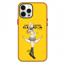 Assassination Classroom Rio Nakamura Phone Case For iPhone Samsung Galaxy Pixel OnePlus Vivo Xiaomi Asus Sony Motorola Nokia - Rio Nakamura Standing On Yellow Background
