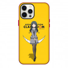 Assassination Classroom Yukiko Kanzaki Phone Case For iPhone Samsung Galaxy Pixel OnePlus Vivo Xiaomi Asus Sony Motorola Nokia - Yukiko Kanzaki Standing On Yellow Background