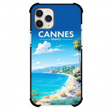 Famous Attraction Phone Case For iPhone Samsung Galaxy Pixel OnePlus Vivo Xiaomi Asus Sony Motorola Nokia - Cannes France Retro Travel Poster