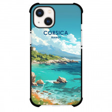 Famous Attraction Phone Case For iPhone Samsung Galaxy Pixel OnePlus Vivo Xiaomi Asus Sony Motorola Nokia - Corsica France Retro Travel Poster