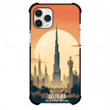 Famous Attraction Phone Case For iPhone Samsung Galaxy Pixel OnePlus Vivo Xiaomi Asus Sony Motorola Nokia - Dubai United Arab Emirates Retro Travel Poster