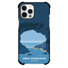 Famous Attraction Phone Case For iPhone Samsung Galaxy Pixel OnePlus Vivo Xiaomi Asus Sony Motorola Nokia - Great Ocean Road Beach In Australia Vector Illustration Art