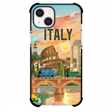 Famous Attraction Phone Case For iPhone Samsung Galaxy Pixel OnePlus Vivo Xiaomi Asus Sony Motorola Nokia - Italy Retro Travel Poster