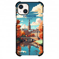Famous Attraction Phone Case For iPhone Samsung Galaxy Pixel OnePlus Vivo Xiaomi Asus Sony Motorola Nokia - Krakow Poland Retro Travel Poster