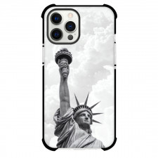 Famous Attraction Phone Case For iPhone Samsung Galaxy Pixel OnePlus Vivo Xiaomi Asus Sony Motorola Nokia - Lady Liberty Statue Of Liberty In Grayscale