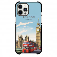 Famous Attraction Phone Case For iPhone Samsung Galaxy Pixel OnePlus Vivo Xiaomi Asus Sony Motorola Nokia - London England Retro Travel Poster