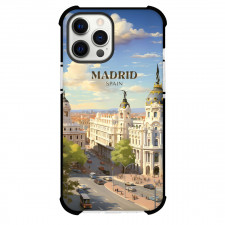 Famous Attraction Phone Case For iPhone Samsung Galaxy Pixel OnePlus Vivo Xiaomi Asus Sony Motorola Nokia - Madrid Spain Retro Travel Poster