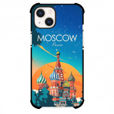 Famous Attraction Phone Case For iPhone Samsung Galaxy Pixel OnePlus Vivo Xiaomi Asus Sony Motorola Nokia - Moscow Russia Retro Travel Poster