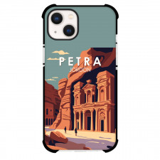 Famous Attraction Phone Case For iPhone Samsung Galaxy Pixel OnePlus Vivo Xiaomi Asus Sony Motorola Nokia - Petra Jordan Ancient Wonder Architectural Marvel Retro Art