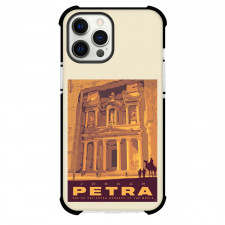 Famous Attraction Phone Case For iPhone Samsung Galaxy Pixel OnePlus Vivo Xiaomi Asus Sony Motorola Nokia - Petra Jordan People Walking Illustration Art