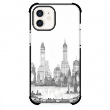 Famous Attraction Phone Case For iPhone Samsung Galaxy Pixel OnePlus Vivo Xiaomi Asus Sony Motorola Nokia - The Pond Central Park 1930s Art By Dan Poharyskyi Pencil Art