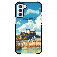 Famous Attraction Phone Case For iPhone Samsung Galaxy Pixel OnePlus Vivo Xiaomi Asus Sony Motorola Nokia - Salzburg Austria Retro Travel Poster