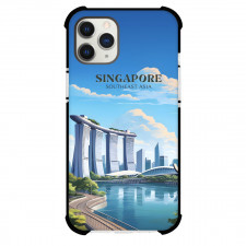 Famous Attraction Phone Case For iPhone Samsung Galaxy Pixel OnePlus Vivo Xiaomi Asus Sony Motorola Nokia - Singapore Southeast Asia Retro Travel Poster