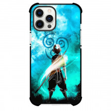 Avatar The Last Airbender Phone Case For iPhone Samsung Galaxy Pixel OnePlus Vivo Xiaomi Asus Sony Motorola Nokia - Avatar The Last Airbender Anime Art On Cyan Background Poster