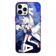 Azur Lane Kaga Phone Case For iPhone Samsung Galaxy Pixel OnePlus Vivo Xiaomi Asus Sony Motorola Nokia - Kaga Anime Art Illustration On Blue Background