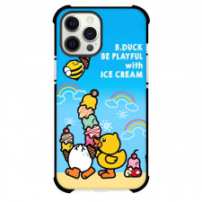 B Duck Phone Case For iPhone Samsung Galaxy Pixel OnePlus Vivo Xiaomi Asus Sony Motorola Nokia - B Duck Be Playful With Ice Cream Poster