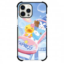 B Duck Phone Case For iPhone Samsung Galaxy Pixel OnePlus Vivo Xiaomi Asus Sony Motorola Nokia - B Duck Buffy Mocha Cream And Froggy Ride On Roller Coaster