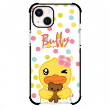 B Duck Phone Case For iPhone Samsung Galaxy Pixel OnePlus Vivo Xiaomi Asus Sony Motorola Nokia - B Duck Buffy & Mocha Portrait On Polka Dot Background