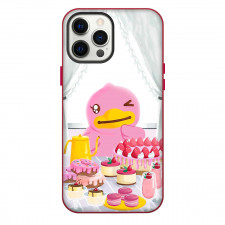 B Duck Phone Case For iPhone Samsung Galaxy Pixel OnePlus Vivo Xiaomi Asus Sony Motorola Nokia - B Duck Pinky Eating Strawberry Cake Poster