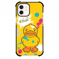 B Duck Phone Case For iPhone Samsung Galaxy Pixel OnePlus Vivo Xiaomi Asus Sony Motorola Nokia - B Duck Standing On Yellow Color Splash Background