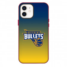 National Basketball League Brisbane Bullets Phone Case For iPhone Samsung Galaxy Pixel OnePlus Vivo Xiaomi Asus Sony Motorola Nokia - Brisbane Bullets Logo On Yellow Blue Background