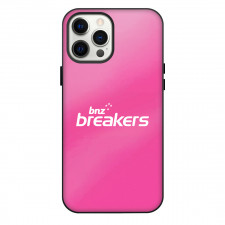 National Basketball League New Zealand Breakers Phone Case For iPhone Samsung Galaxy Pixel OnePlus Vivo Xiaomi Asus Sony Motorola Nokia - New Zealand Breakers Logo On Pink Background