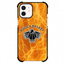 Aquila Basket Trento Phone Case For iPhone Samsung Galaxy Pixel OnePlus Vivo Xiaomi Asus Sony Motorola Nokia - Aquila Basket Trento Logo On Hot Orange Lightning Background