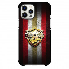 Polisportiva Dinamo Phone Case For iPhone Samsung Galaxy Pixel OnePlus Vivo Xiaomi Asus Sony Motorola Nokia - Polisportiva Dinamo Gold Metal Logo On Red Silver Gold Stripe Background