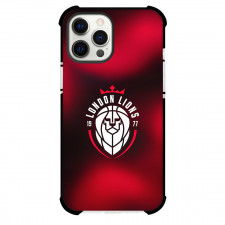 London Lions Phone Case For iPhone Samsung Galaxy Pixel OnePlus Vivo Xiaomi Asus Sony Motorola Nokia - London Lions Logo On Red Black Gradient Background