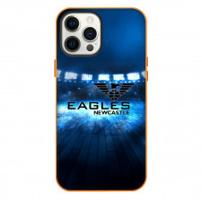 Newcastle Eagles Phone Case For iPhone Samsung Galaxy Pixel OnePlus Vivo Xiaomi Asus Sony Motorola Nokia - Newcastle Eagles Logo On Stadium Background