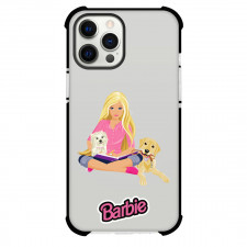 Barbie Phone Case For iPhone Samsung Galaxy Pixel OnePlus Vivo Xiaomi Asus Sony Motorola Nokia - Barbie With Dogs Sticker