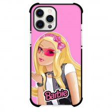 Barbie Phone Case For iPhone Samsung Galaxy Pixel OnePlus Vivo Xiaomi Asus Sony Motorola Nokia - Barbie Kiss Portrait On Pink Background