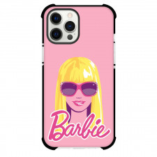 Barbie Phone Case For iPhone Samsung Galaxy Pixel OnePlus Vivo Xiaomi Asus Sony Motorola Nokia - Barbie Portrait Sticker On Pink Background