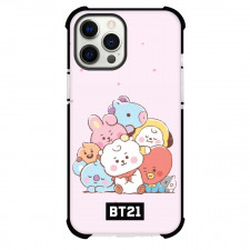 BT21 Phone Case For iPhone Samsung Galaxy Pixel OnePlus Vivo Xiaomi Asus Sony Motorola Nokia - BT21 Baby On Pink Background