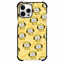 BT21 Chimmy Phone Case For iPhone Samsung Galaxy Pixel OnePlus Vivo Xiaomi Asus Sony Motorola Nokia - Chimmy Pattern Art On Yellow Background