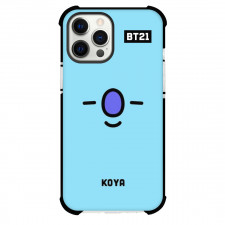 BT21 Koya Phone Case For iPhone Samsung Galaxy Pixel OnePlus Vivo Xiaomi Asus Sony Motorola Nokia - Koya Emoji On Blue Background