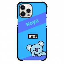 BT21 Koya Phone Case For iPhone Samsung Galaxy Pixel OnePlus Vivo Xiaomi Asus Sony Motorola Nokia - Koya Sleeping On Blue Background