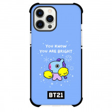 BT21 Mang Phone Case For iPhone Samsung Galaxy Pixel OnePlus Vivo Xiaomi Asus Sony Motorola Nokia - Mang You Know You Are Bright On Blue Background