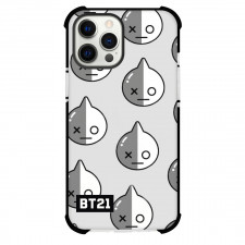 BT21 Van Phone Case For iPhone And Samsung Galaxy - Van Avatar Pattern Art On Gray Background