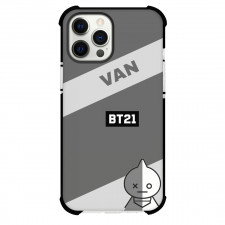 BT21 Van Phone Case For iPhone And Samsung Galaxy - Van Standing On Gray Background