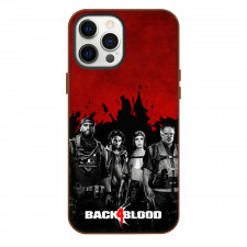 Back 4 Blood Phone Case For iPhone Samsung Galaxy Pixel OnePlus Vivo Xiaomi Asus Sony Motorola Nokia - Back 4 Blood Characters On Gray And Red Series Poster