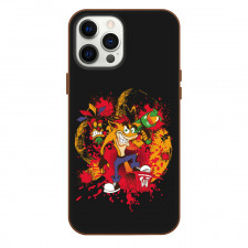 Crash Bandicoot Phone Case For iPhone and Samsung Galaxy Devices - Characters Evil Paint Splash